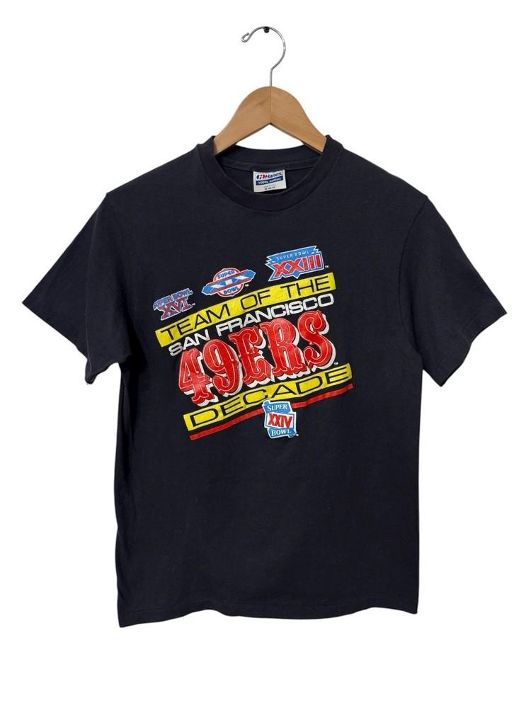 Vintage NFL NEW San Francisco 49ers Super Bowl XXIV Shirt Single Stitch Medium M Unisex T-Shirt M