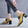 Zapatos de moda para mujer, gran oferta 2024, tacones altos con hebilla de cinturón, colores a juego, para oficina y trabajo, nuevos tacones de punta para mujer.
