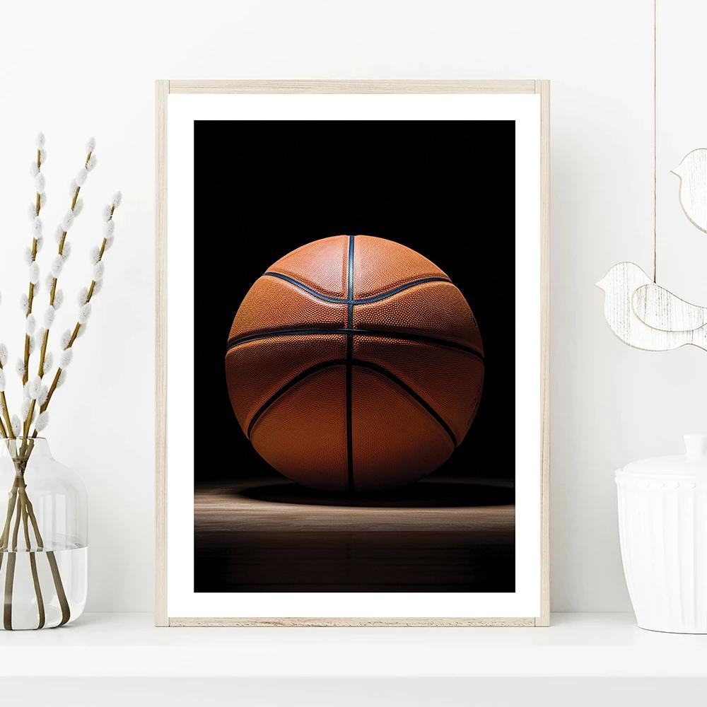 Basketball Dream Inspirational Quotes Canvas Wall Art Painting Poster for Players Fans Living Room Boy Bedroom Home Decor Mural