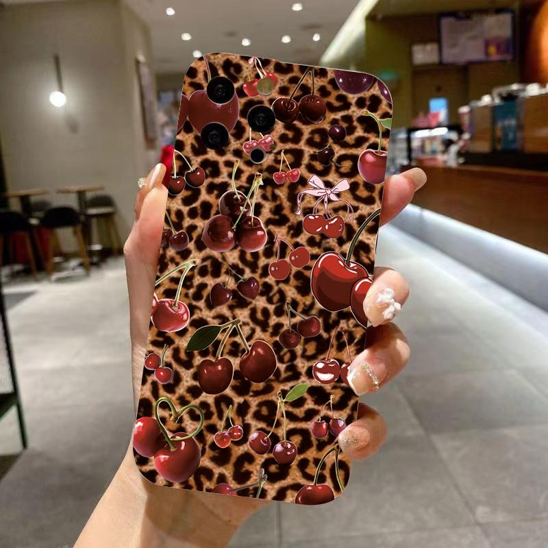 Leopard Print Girl Slogan Pattern Phone Case For  Redmi Note 11 12 13 Pro Plus 5G 12S 11S 11 10S Redmi 13C 12 Soft Cover