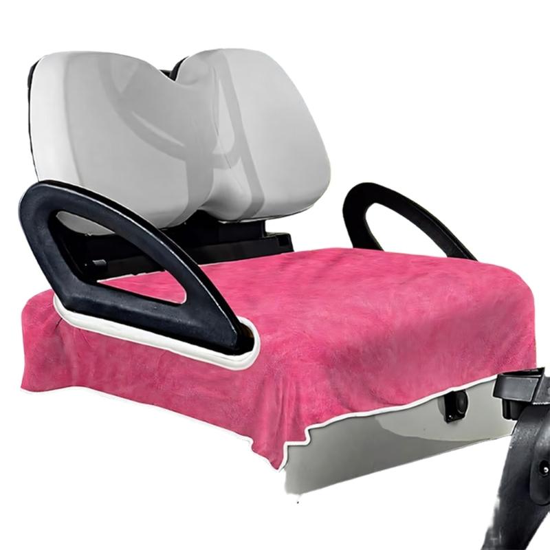 

Universal Golf Cart Seat Cover Compatible With Most 2 Seater Carts Having Accurate Armrest Openings For Easy Installation красный