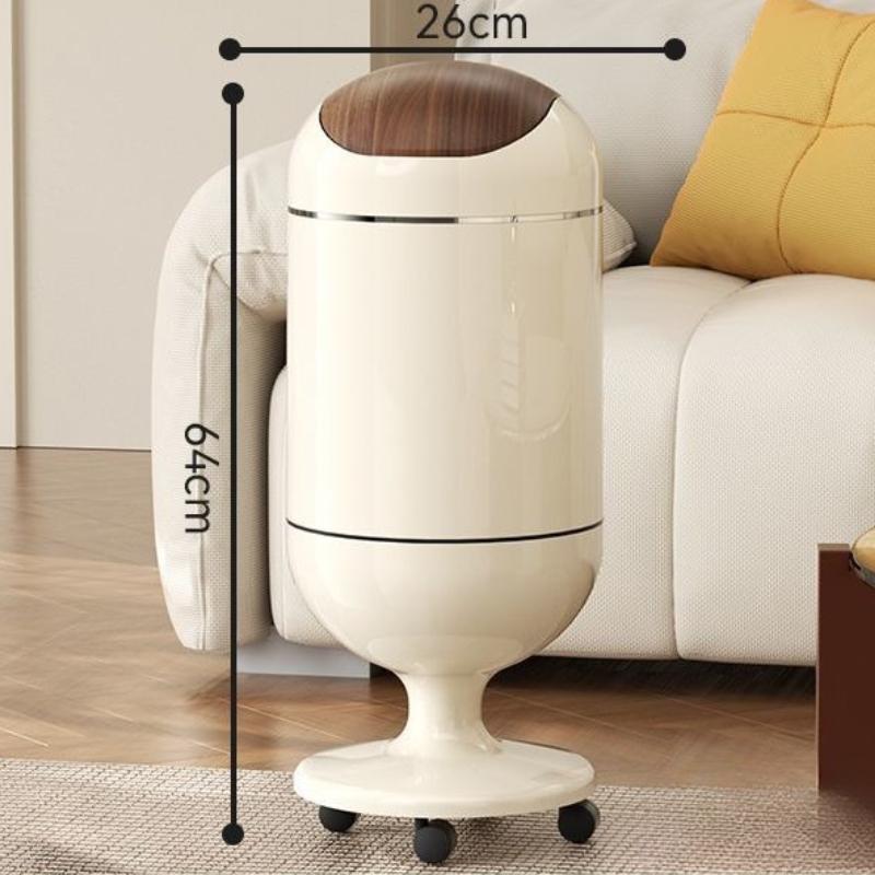 Kitchen Trash Cans Bathroom Waste Bins Living Room Luxury Mobile Large Wastebaskets Household Food Garbage Storage Buckets