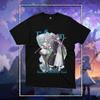 Japan Anime Peripherals Frieren Beyond Journey's End Manga Graphic Print T-Shirt Men Women Harajuku Fashion Cotton Casual Oversized Top Summer New Tee