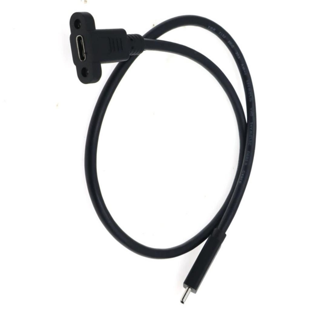 30-100cm Length Panel Mount USB C Extension Cable Male To Female Connector Adapter Line for Computers and Printers