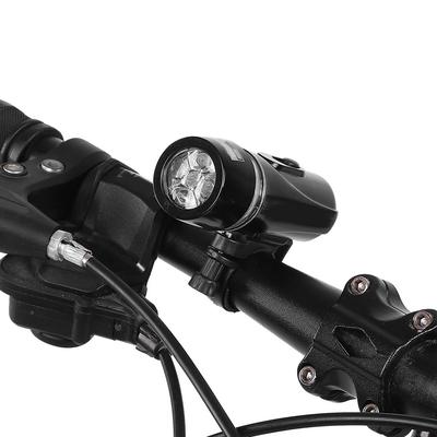 Waterproof 5 LEDs Bike Front Headlight Rear Light Set Accessory(Black)
