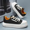 Canvas Shoes Men's Summer New Casual Men's Shoes 2025 Youth Low-top Thick Baseplate Shoes Fashion Versatile Trendy Shoes Men