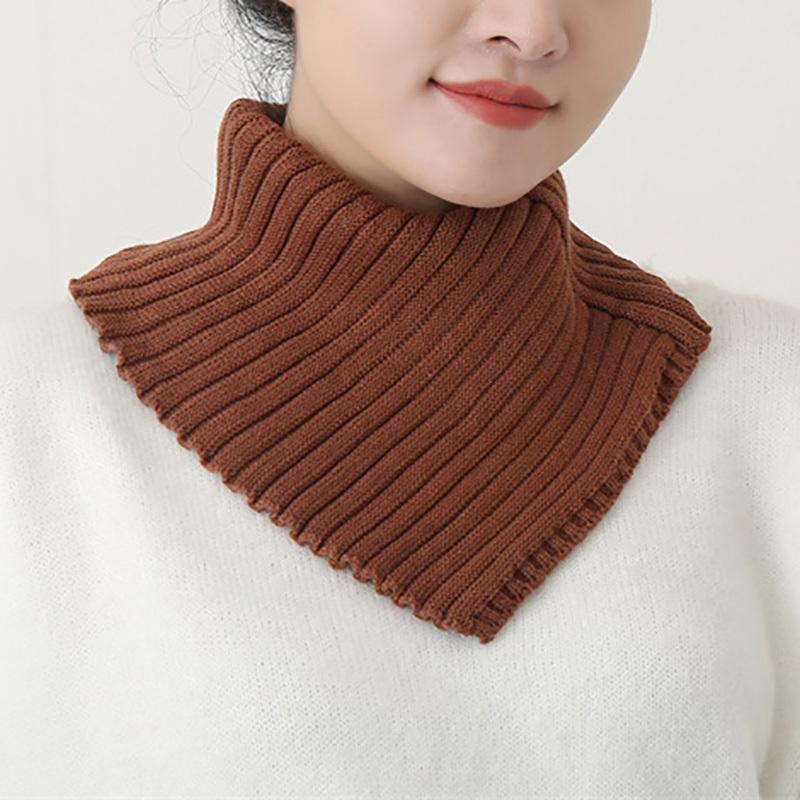 Perfect Match Detachable Knitted Turtleneck Fake Collar For Women Neck Warmer Autumn Winter Warm Cover Head Neck Knitting False Collar