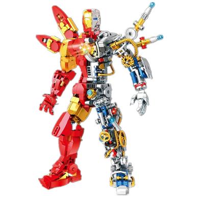 Marvel Avengers Film Super-héros Demi-Perspective Machine Iron Man Robot Titan Briques de Construction Modèle Jouets pour Enfants Garçons