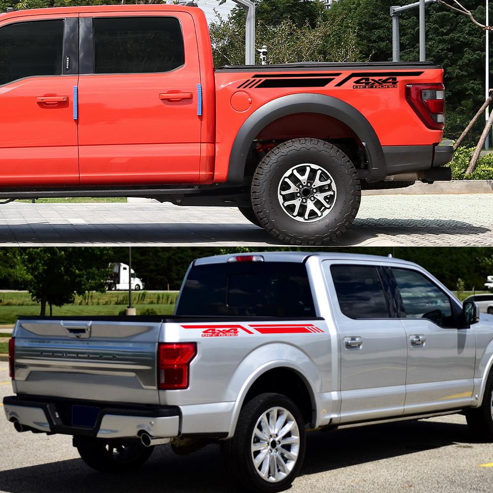 120x10cm Car Stickers Decals 4X4 Off Road Graphics Vinyl Decal Car Pickup Truck Side Sticker Auto Styling Decoration Accessories