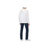 Calvin Klein Jeans Letter Comfortable Casual Loose Fit Round Neck Long Sleeve T-Shirt 2-Pack Unisex Tops Bright-White J400464-YAF