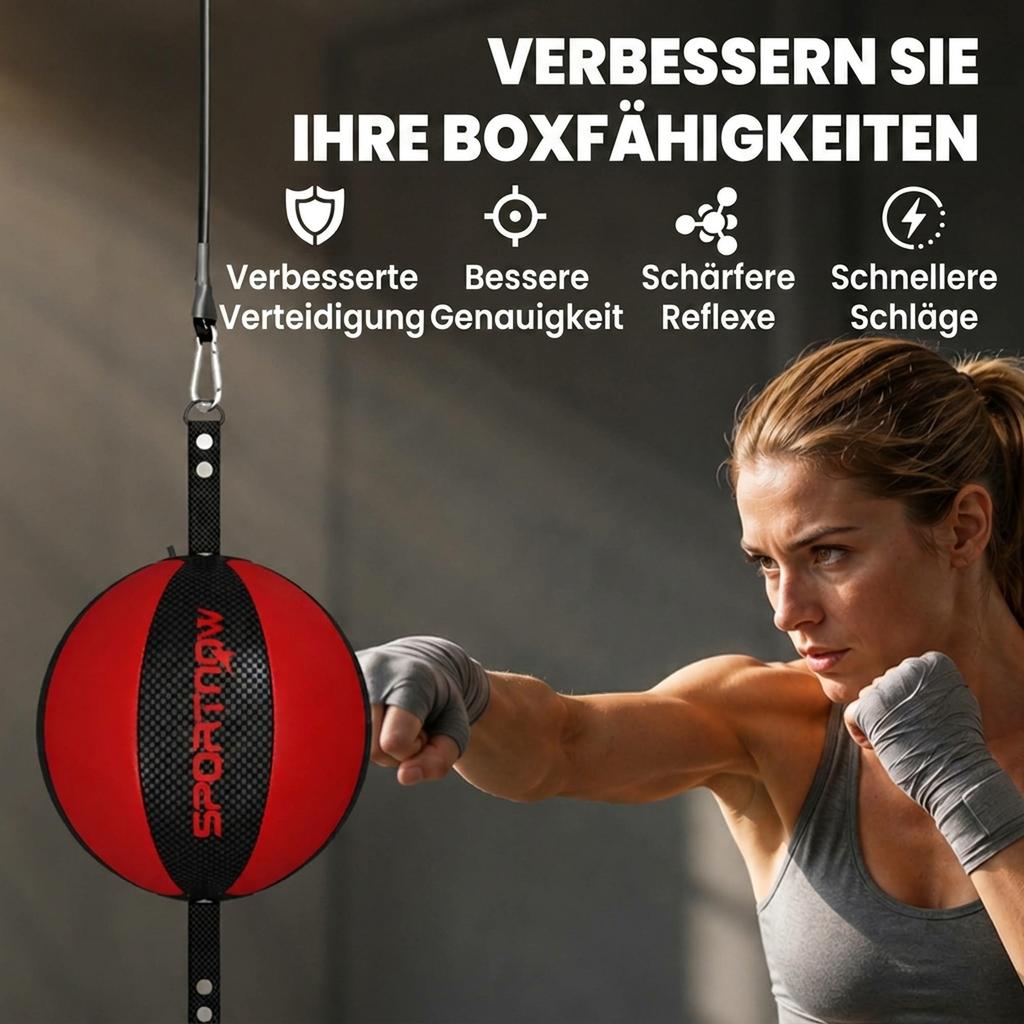 Boxing Stand Double-End Boxing Training with Bungee Cord Adjustable Rope Buckle Clip-On Mounting