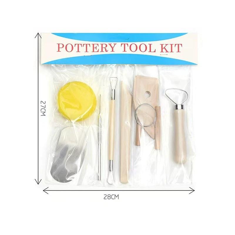 Pottery Clay Tool Kit - 5-Piece Set for Sculpting, Trimming, and Modeling