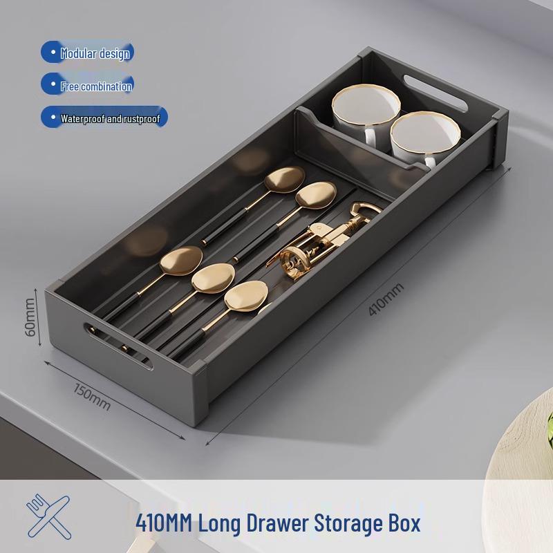 Органайзер для кухонного ящика Встроенные отделения для ножей вилок и палочек для еды 2430₽