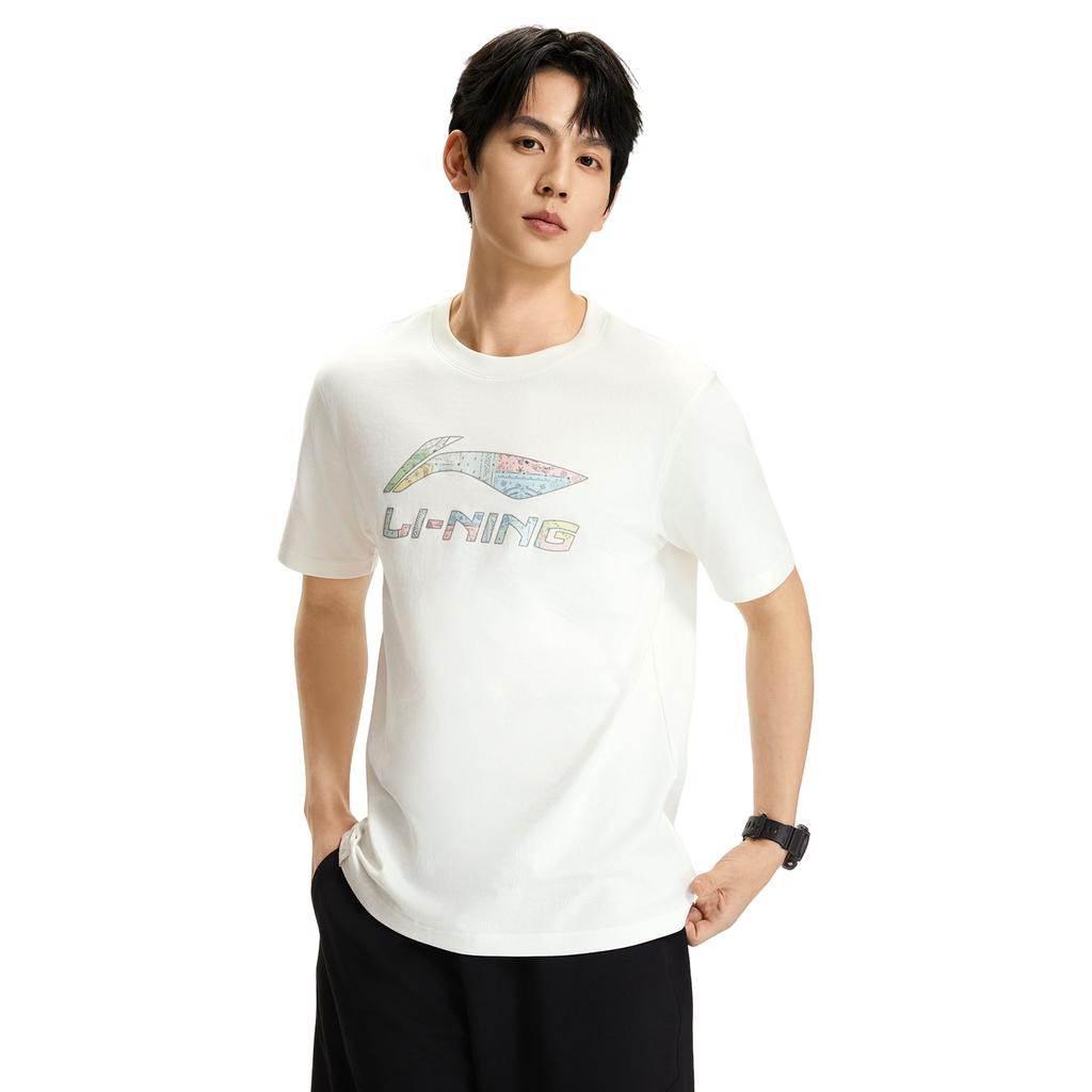 Série Lifestyle Sportif Li Ning Polo Col Logo Lettre T-shirt Hauts Homme AHSW411-1