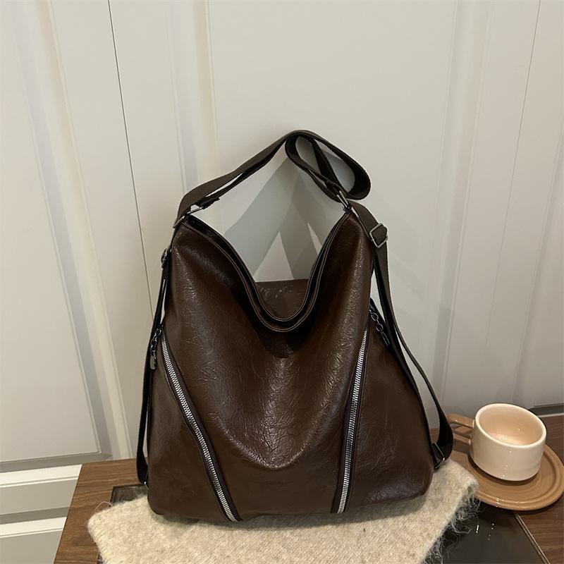 Umhängetasche schräge Umhängetasche Rucksack neu retro multifunktional Mode Textur große Kapazität Temperament Tragetasche