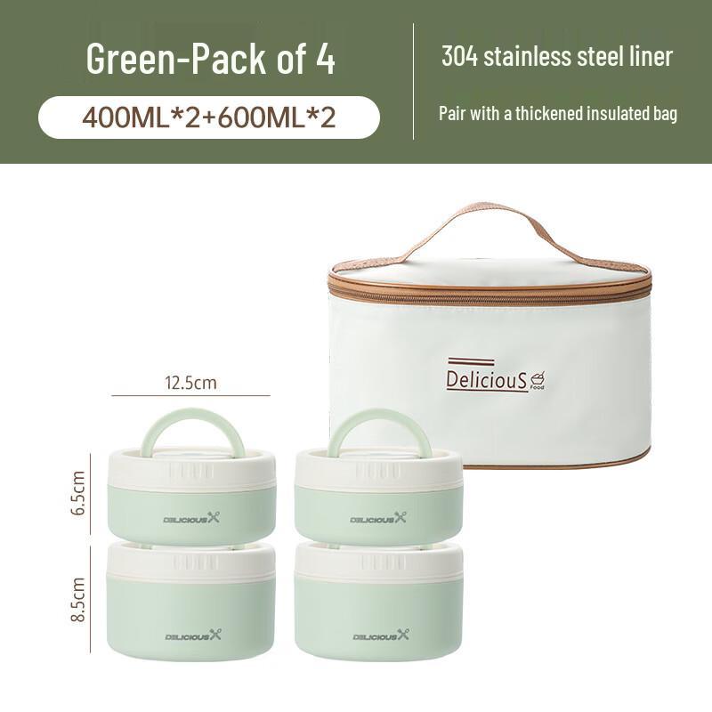 ZISIZ Stainless Steel Multi-layer Insulated Lunch Box