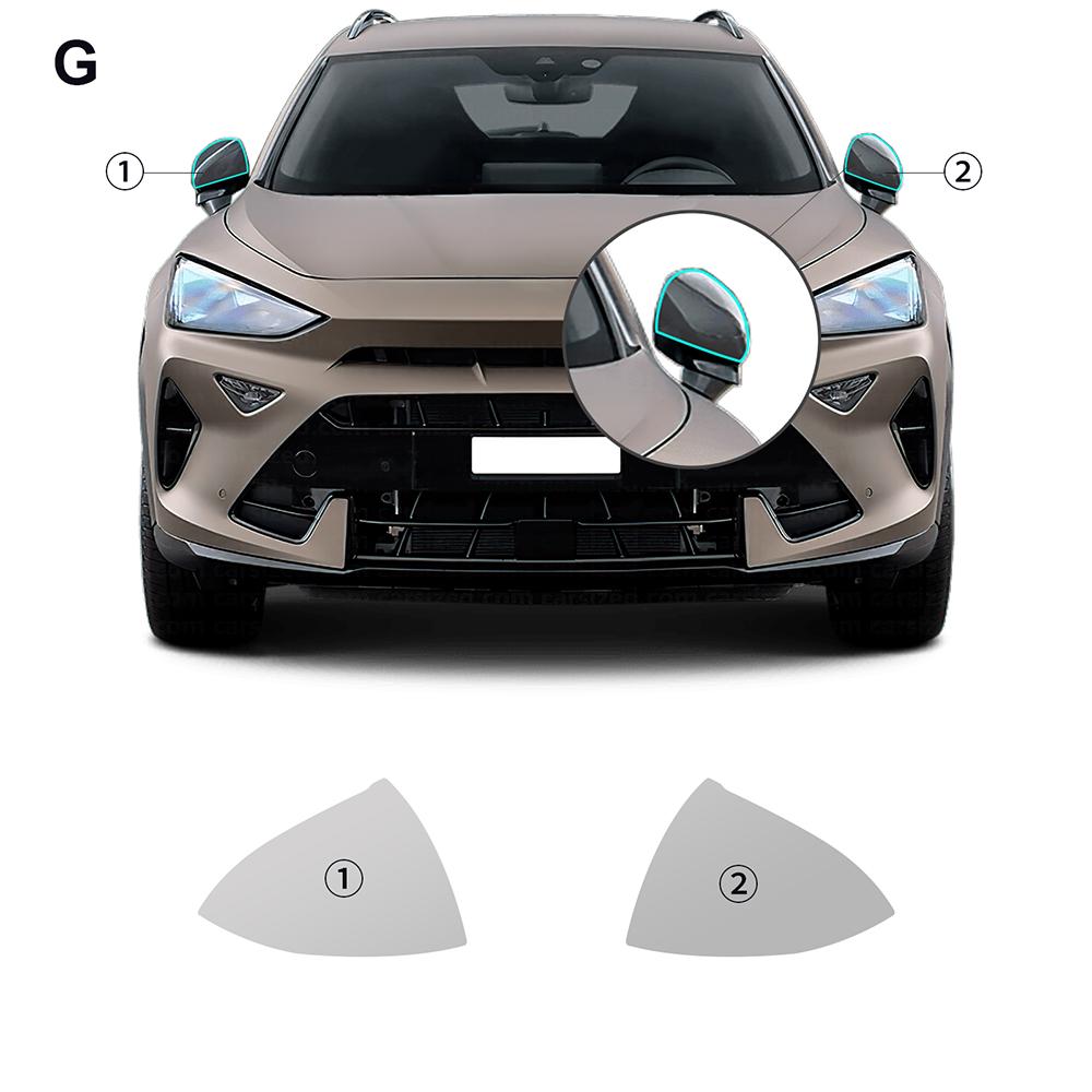 For Seat Cupra Formentor 2024 2025 Headlight Rearview B Pillars Paint Protection Film Anti-scratch Protective Transparent PPF