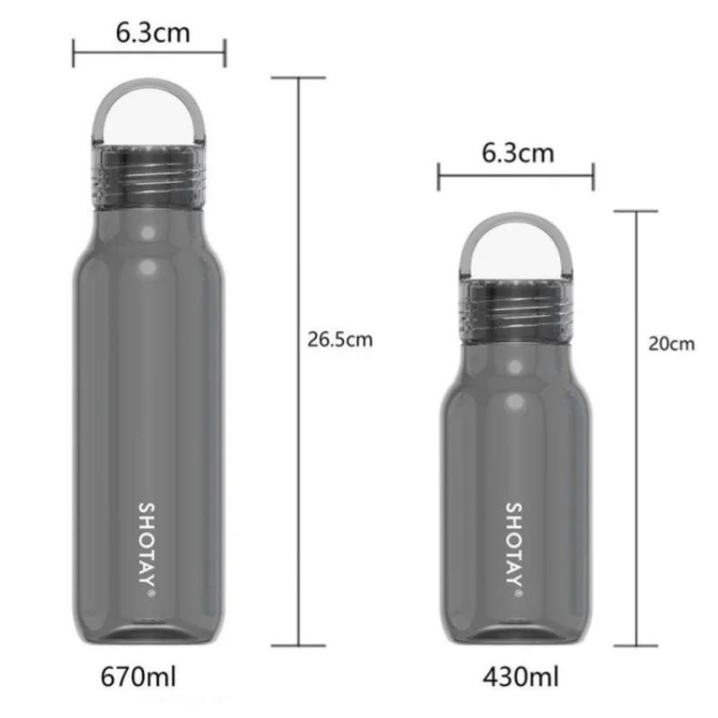 Sports Water Bottle Heat-resistant Portable Water Bottles Outdoor Travel Gym Fitness Drinkware Cold Drink Cup Creative Gifts
