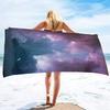Beach Towel Oversized Travel Beach Towels Blanket Sand Free Quick Dry Absorbent Pool Towels Hawaiian Beach Bath Towel Pink Sky