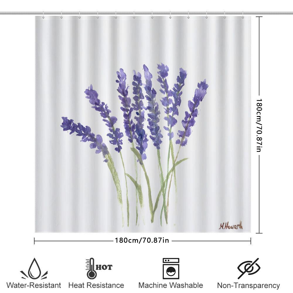 Christmas shower curtain cute cat pattern decor for bathroom accessories set with 12 panels featuring holiday-themed Santa hats