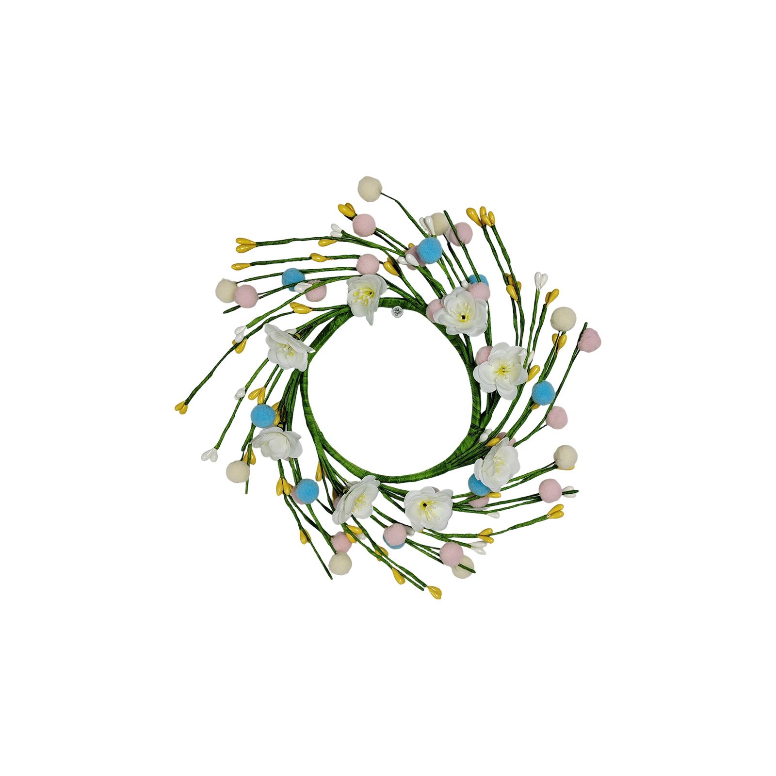 

3D 30см Весняний Квітковий Вінок Декорація на Двері One Size