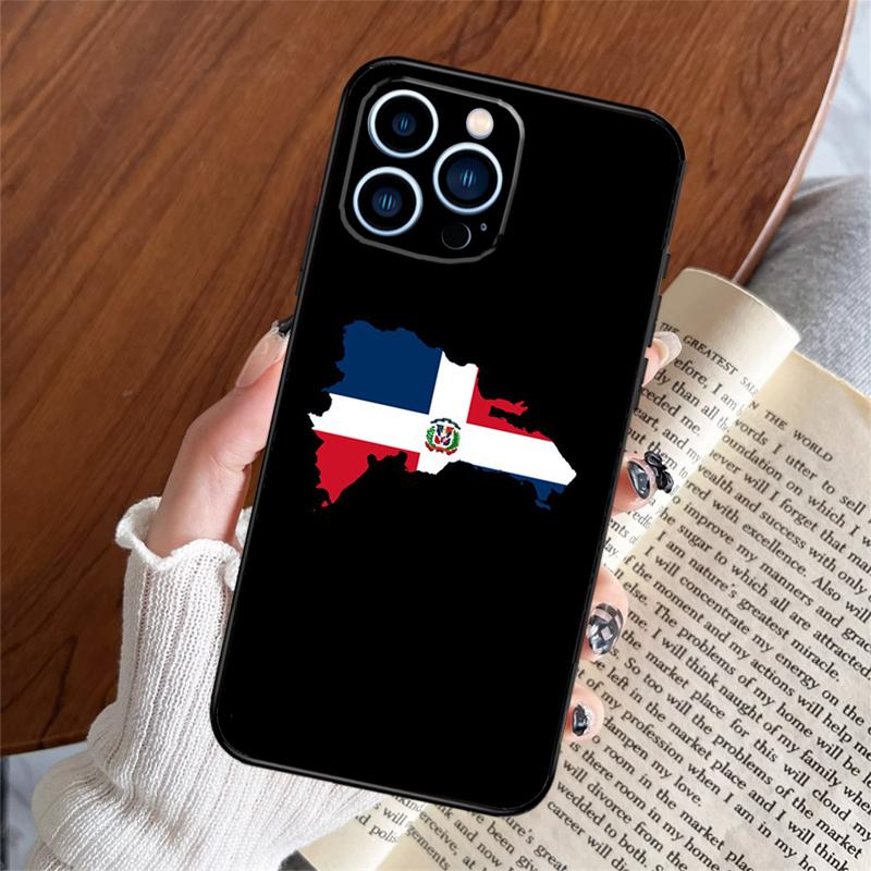 Dominican Republic Flag Phone Case For iPhone 16 Pro Max 11 14 15 17 Pro Max Plus 12 13 Mini 16e 17 Air Back Cover
