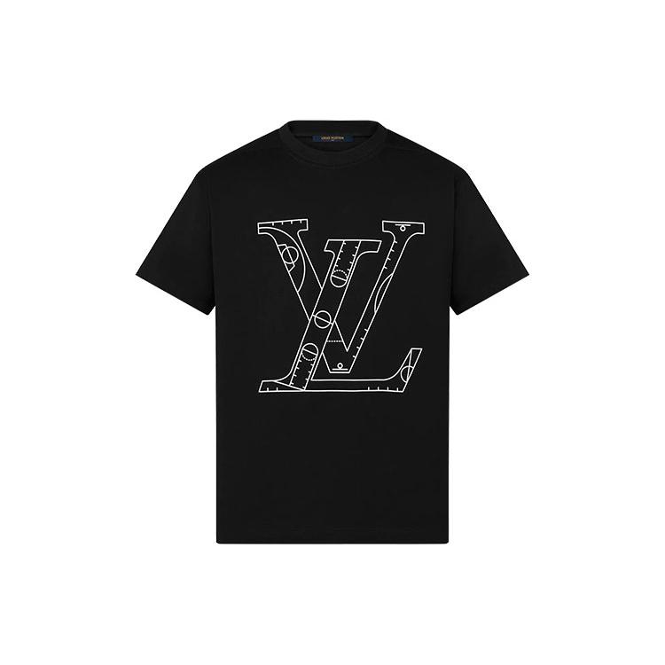LOUIS VUITTON x NBA T Shirt Unisex Black 1A8X0U