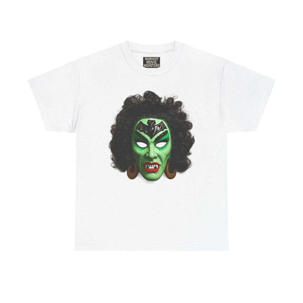Female Vampire Halloween Mask T-Shirt Unisex Tee Costume Shirt Dracula Bat