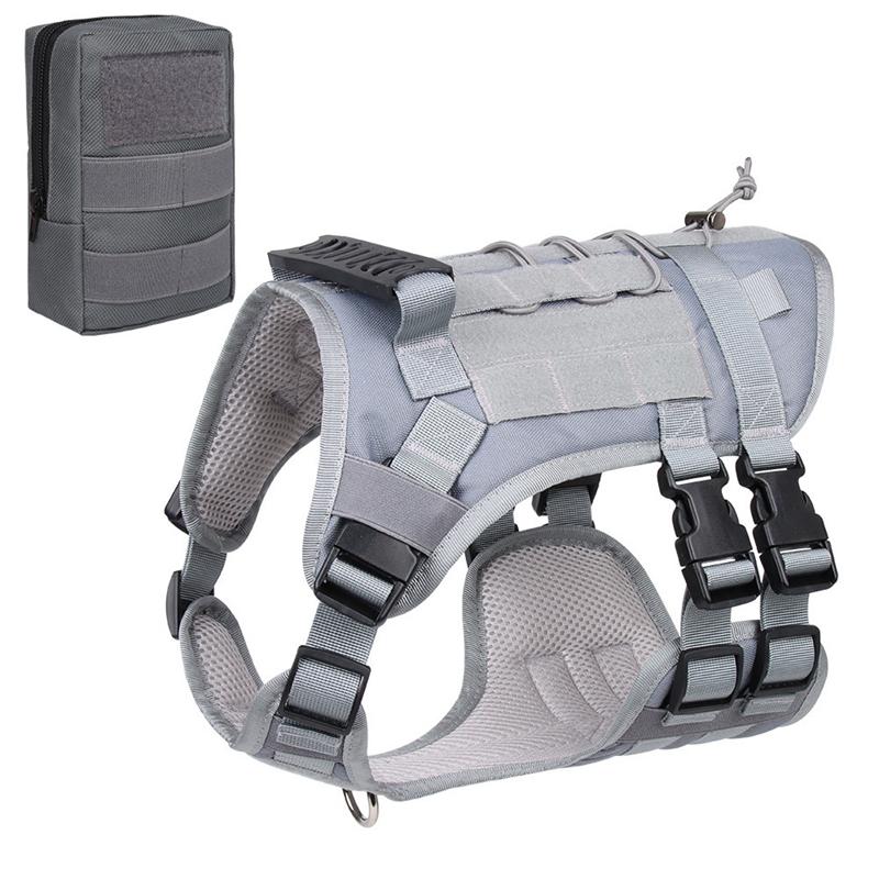Big Dog Harness Leash Tactical Dog Clothing Waterproof Explosion Proof Tactical Chest Strap Medium and Large Dog Pet Chest Vest