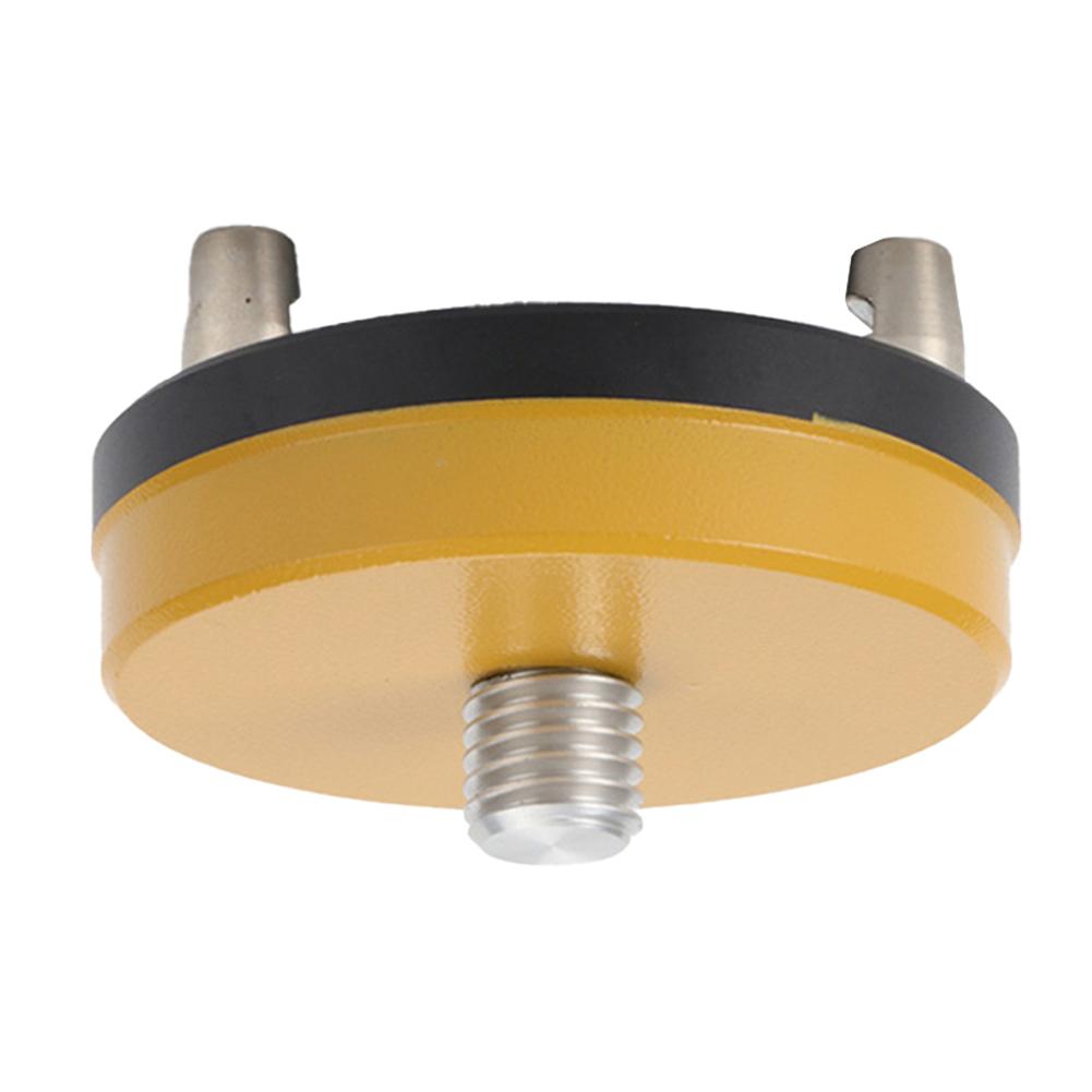 Ingenieurmessung Drehende Schraube Sockelbasis Drehende Basis Für GPS-Adapter Durchmesser 80mm Gelbe Oberfläche