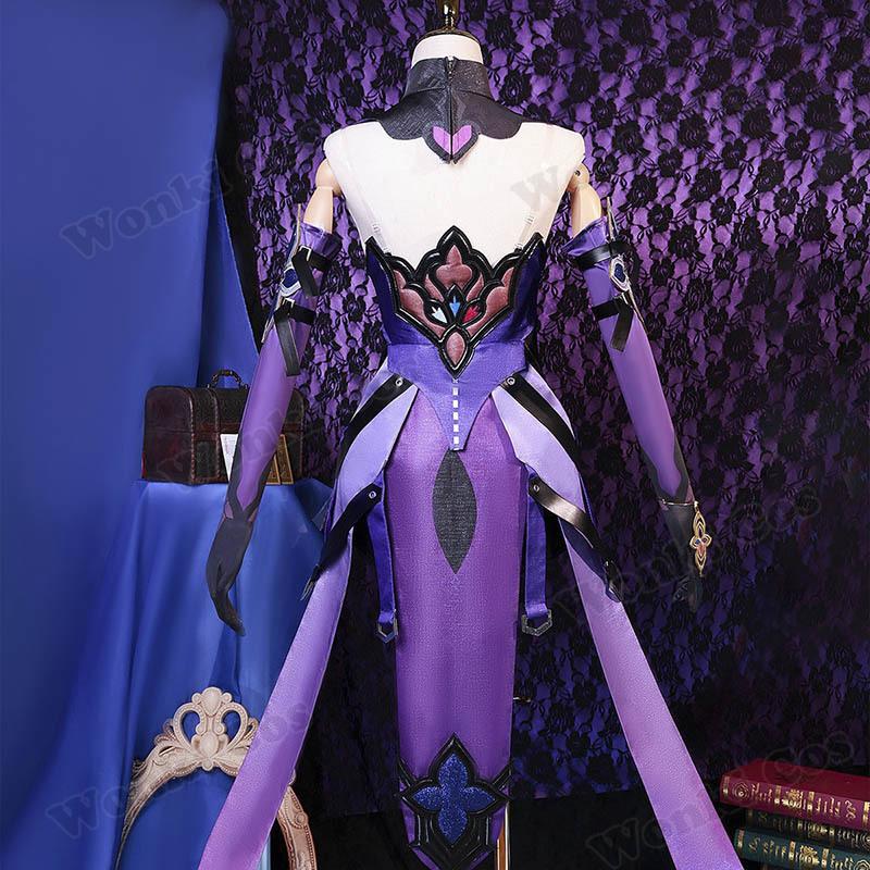 Black Swan Cosplay Costume Wig For Star Rail Sexy Jumpsuit Black Swan Cosplay Shoes Boots Women Party Costumes