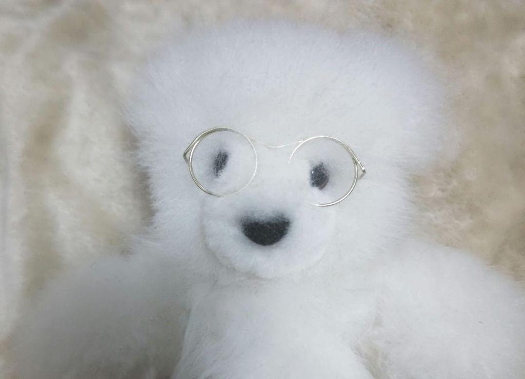 [USED] Fluffy Baby Alpaca Fur Teddy Bear. Anonymous Shipping.