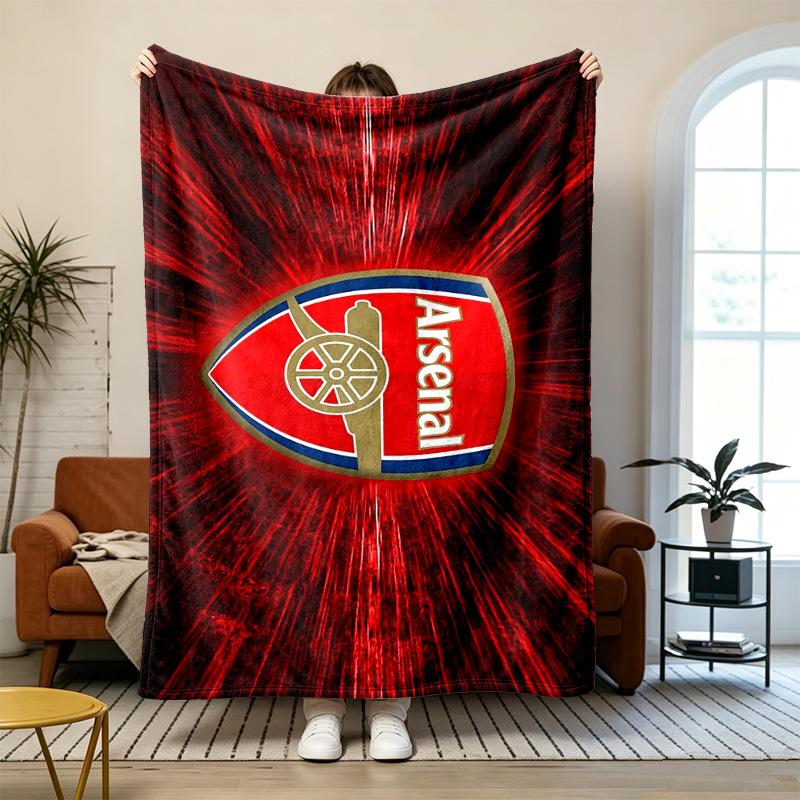 Arsenal Soft and Comfortable Flannel Suitable for Sofas Living Rooms Outdoor Camping Travel and Also Makes a Great Anniversary Gift