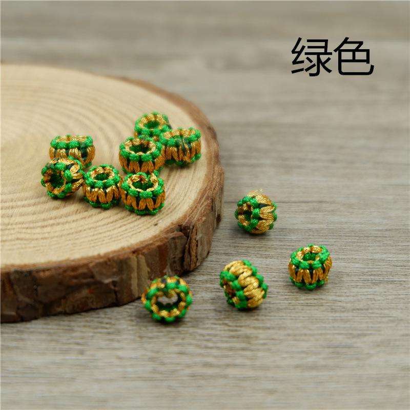 

Аксессуары Плоский узел Пряжка Браслет Сделай сам Ожерелье ручной работы Подвеска Распорка Пряжка Ананасовый узел Красная веревка Аксессуары Узел-пуговица Gold thread flat knot buckle зелёный