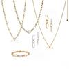 Tani by Minetani Collana con Catena Pave e Ciondolo Ovale Mila Ms3n309o