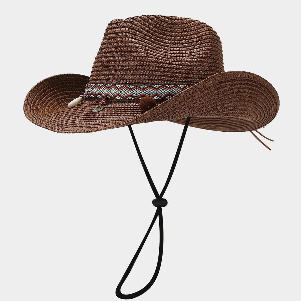 Style Straw Hat For Women Sun Protection Wide Brim Summer Beach Fashion Accessory