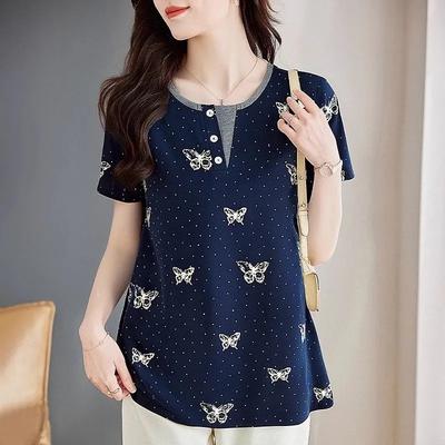 Short-sleeved T-shirt for Women Summer New Style Fashionable Loose Top