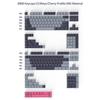 Cherry Profile 253 Keys Toxic Keycap Set Double Shot ABS Keycaps for Gateron MX Switches Mechanical Gamer Keyboard