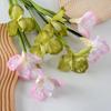 Artificial Iris Flower 2 Heads Faux Silk Flower Bouquet Long Stem Fake Iris Flowers for Floral Arrangements Table Centerpiece Party Wedding Decor