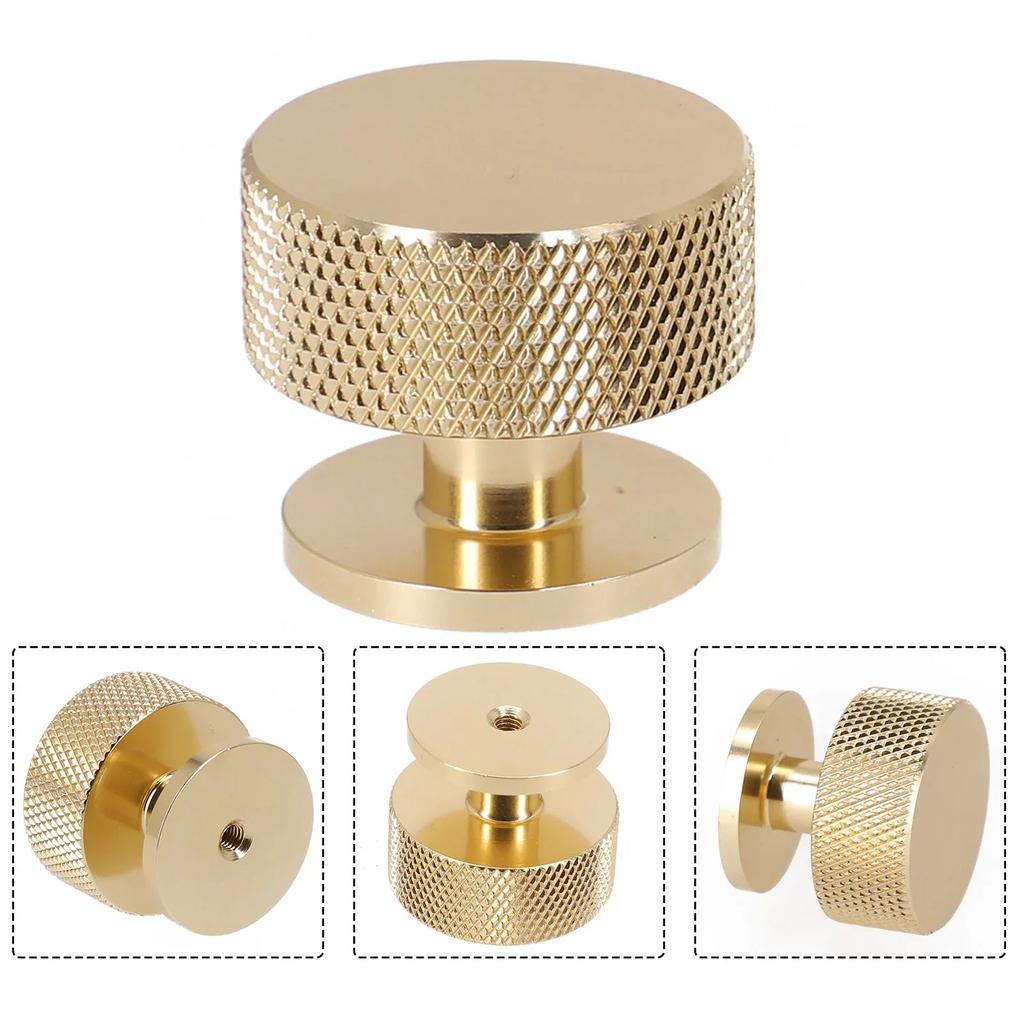 Cabinet Handle Drawer Knob Kitchen Cupboard Door Drawer Pull Handle Aluminium Circular Wardrobe Furniture Hardware Knobs