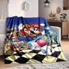 1 Stück Mario Party Weiche & Warme Flanelldecke, Mehrzweck-Überwurfdecke für Couch, Sofa, Büro, Bett, Camping, Reisen