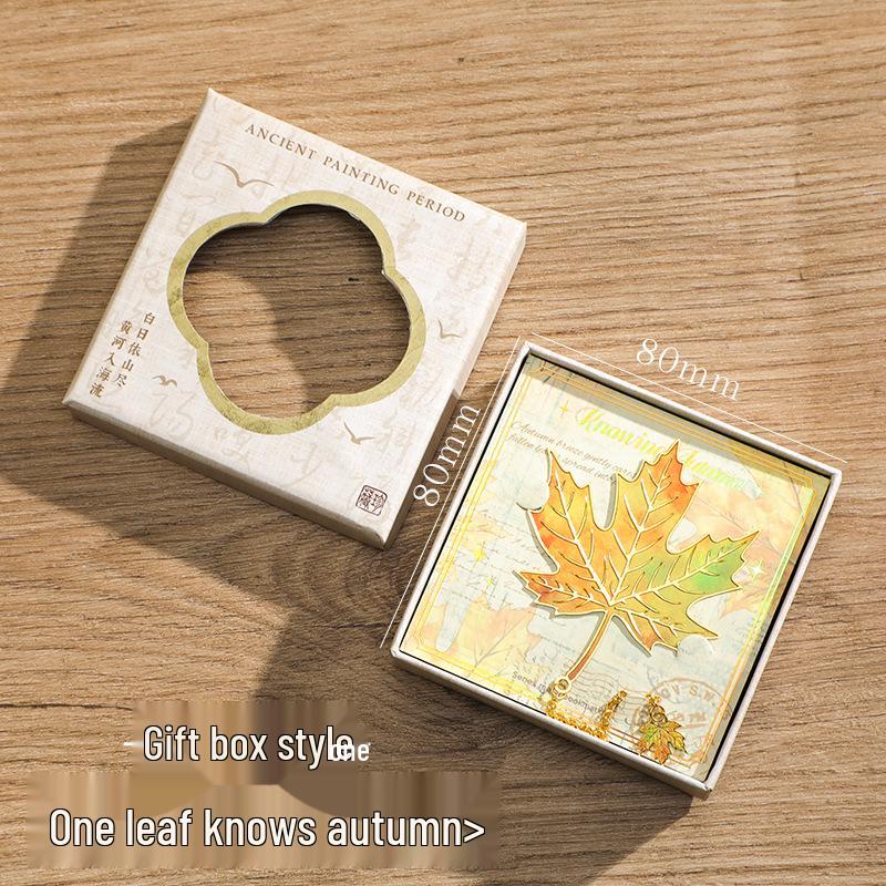 Classical Chinese Style Retro Leaf Metal Bookmark Gift for Students and Graduates