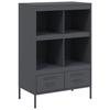 VidaXL High Buffet, Cabinet with Legs and Compartments, Storage Furniture, Living Room Organizer, Anthracite 843104