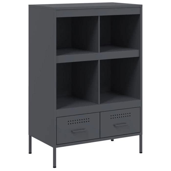 VidaXL High Buffet, Cabinet with Legs and Compartments, Storage Furniture, Living Room Organizer, Anthracite 843104