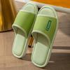 Cute Cotton Linen Slippers for Women - Silent Indoor Home Footwear for Spring and Autumn
