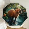1pc Capybara, Jungle Fashionable Automatic Opening/Closing Folding Umbrella with 8 Iron Bones, Plastic Handle yy251015054
