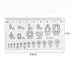 Nail Measure Easy Ultra-Thin Soft PVC Ruler Manual Fake Nails Measuring Size Transparent Map Caliper Ruler Nail Art Tool