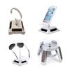 Solar-Powered Rotating Acrylic Display Stand for Phones & Watches