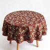 Kitchen Dining Household Furniture Washable Fabric Easy Care Round Cotton Table Cloth
