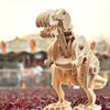 Tsukurundesu® Battery-Operated 3D Wooden Puzzle Dinosaur Series (D200 Tyrannosaurus (Large)) with Japanese Instructions